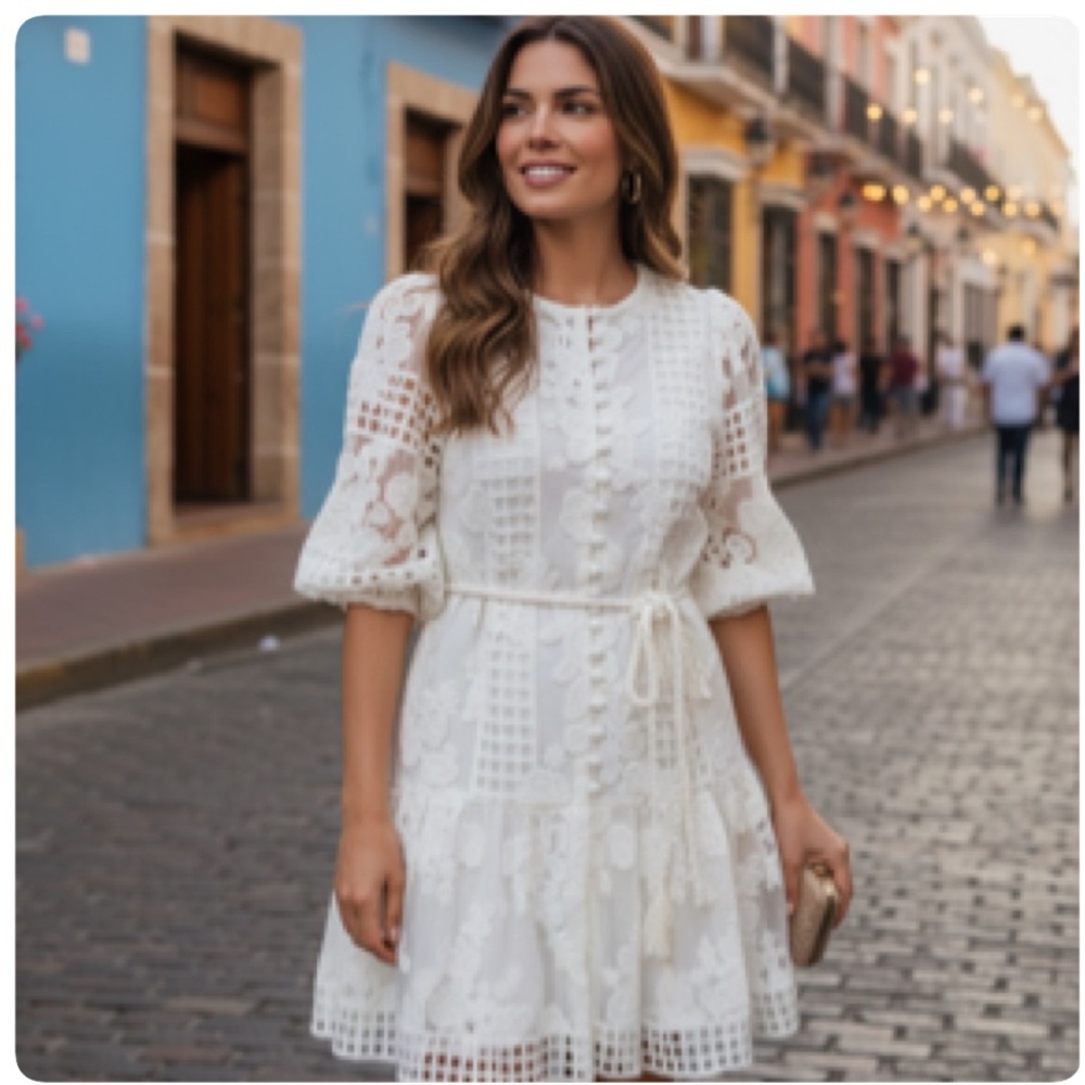 ALEXIS ZAZARIO MINI DRESS SIZE MEDIUM - Picture 11 of 16